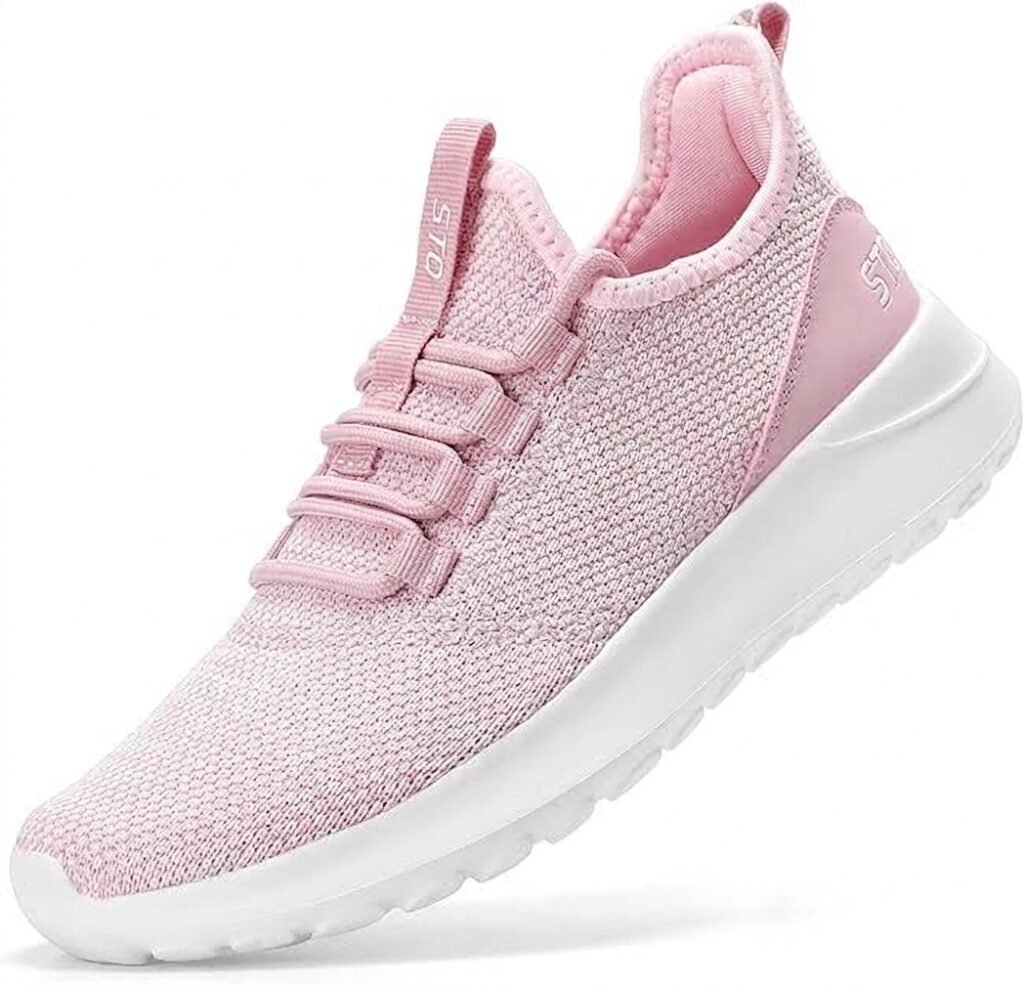 STQ Women’s Slip-On Walking Shoes with Cushioned Knit Upper