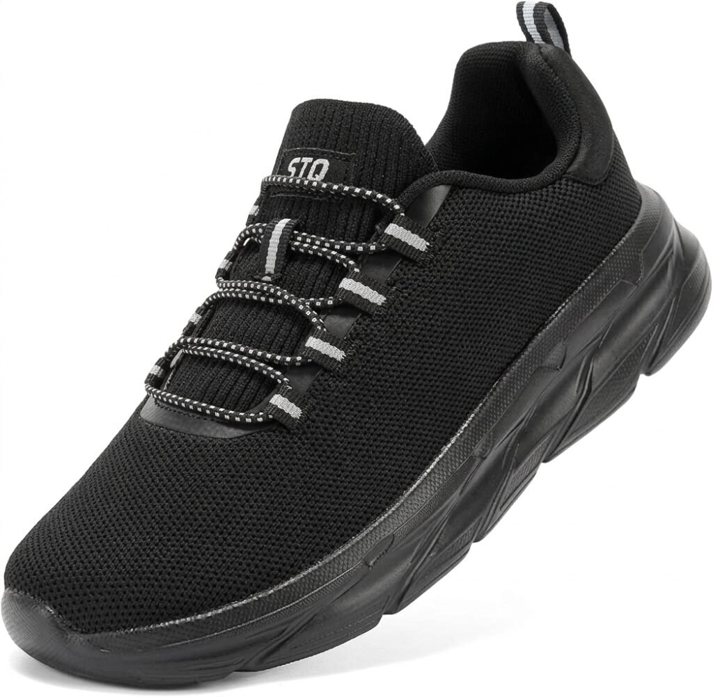 STQ Women’s Slip-On Walking Sneakers with Memory Foam Cushioning