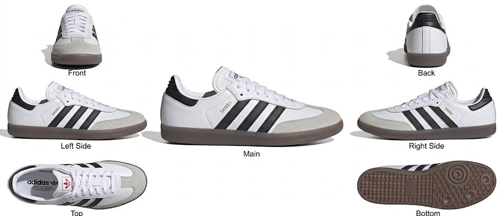 adidas Unisex Samba Indoor Soccer Shoes with Leather Upper - Alternate View