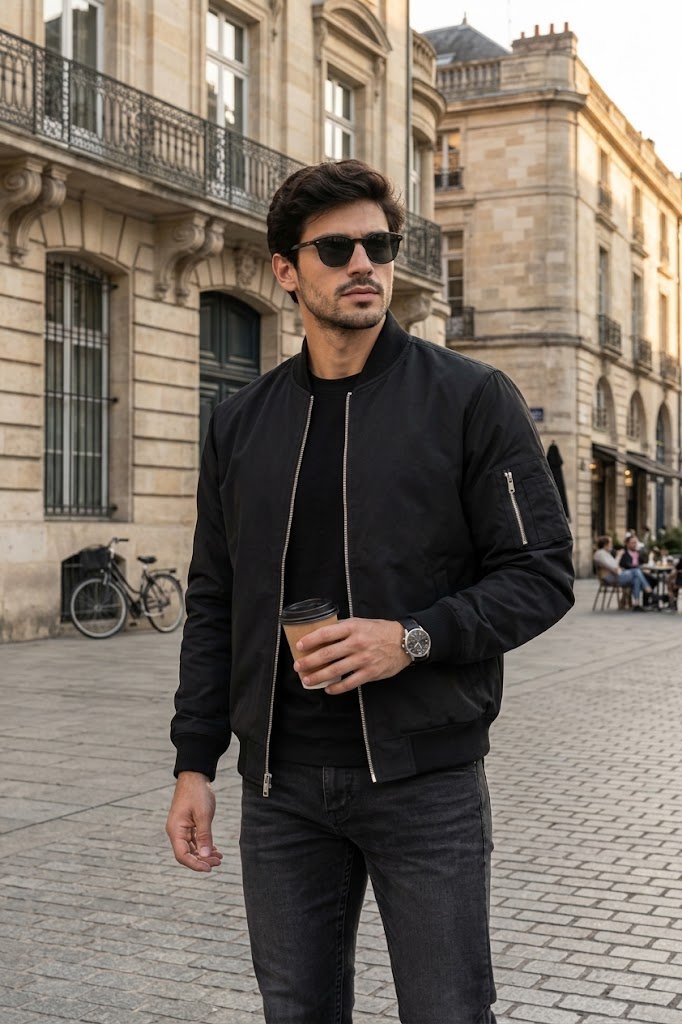 Men’s Lightweight Bomber Jacket – Essential & Stylish - Alternate