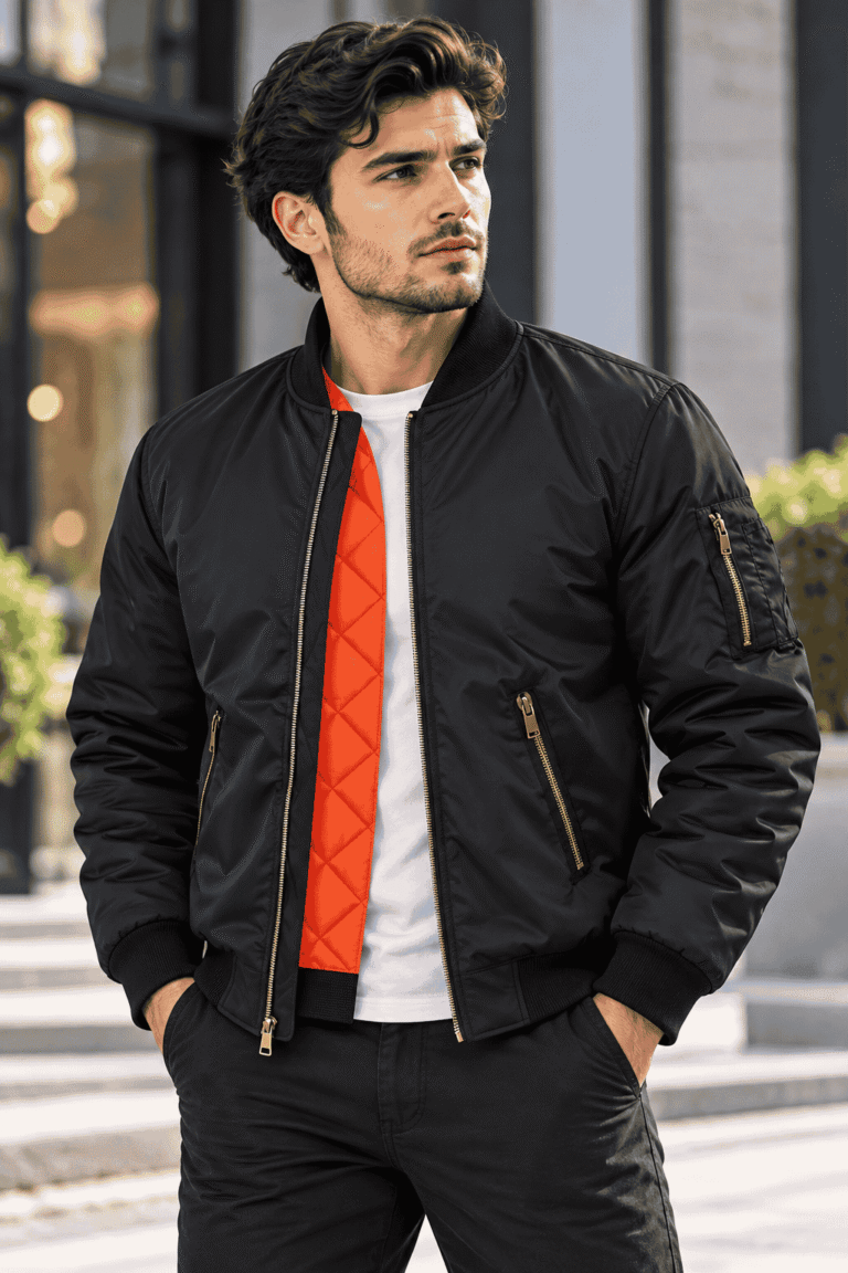 Men’s Winter Bomber Jacket – Essential & Stylish Warm Coat - Alternate