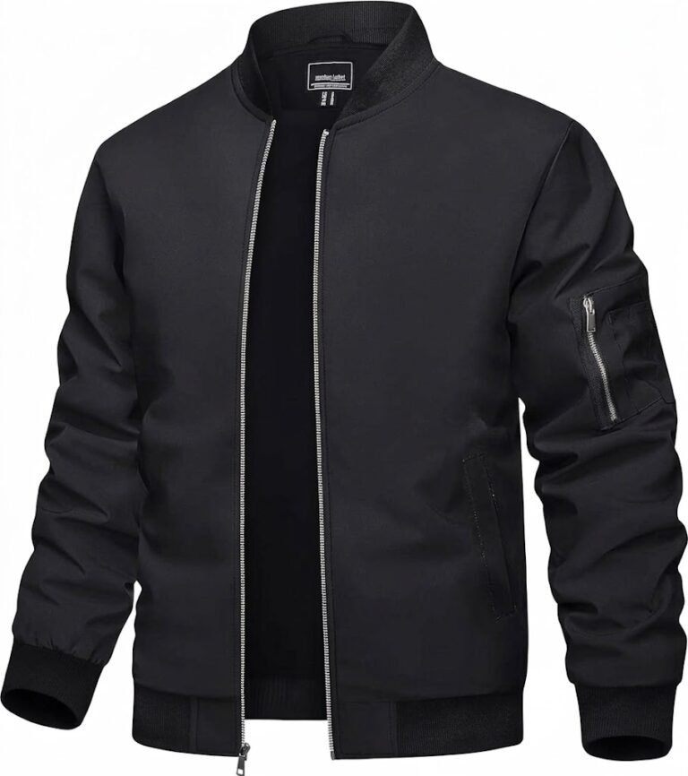 Men’s Lightweight Bomber Jacket – Essential & Stylish