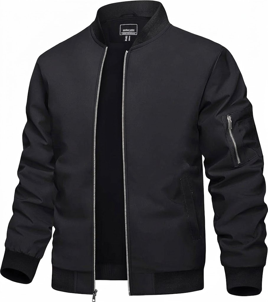 Men’s Lightweight Bomber Jacket – Essential & Stylish