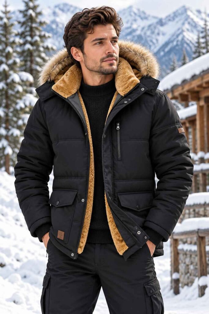 Men’s Winter Parka – Ultimate Cozy Windproof Protection - Alternate View