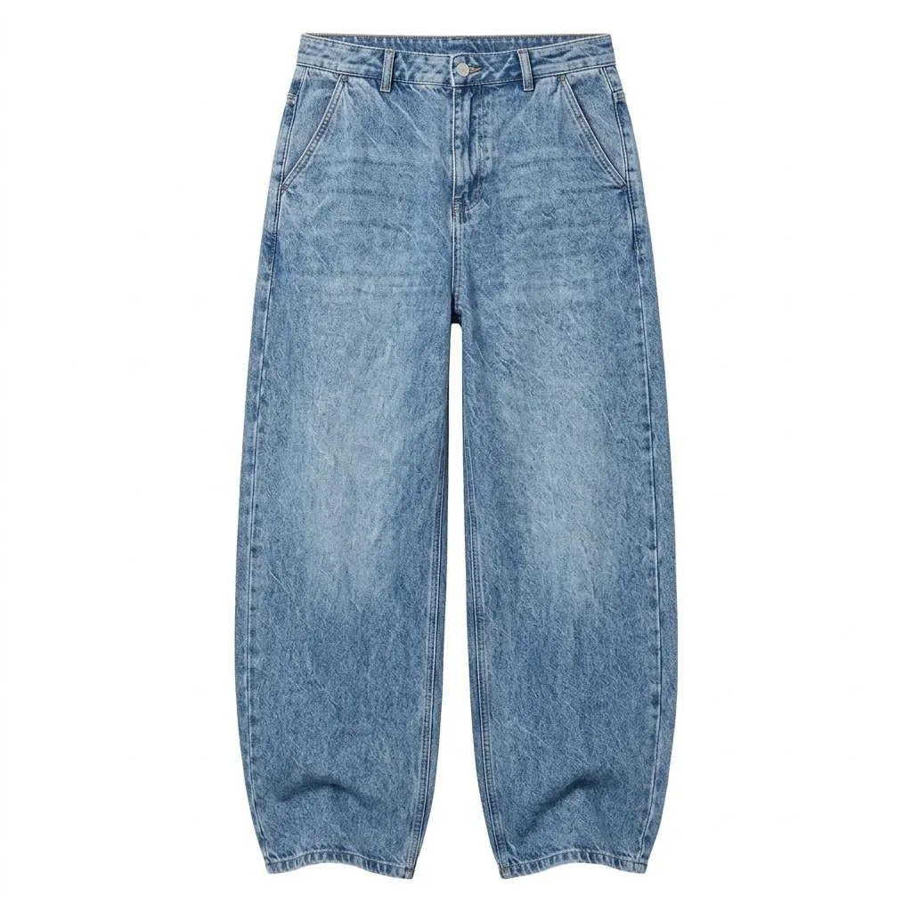 Runcati Baggy Barrel Jeans for Men