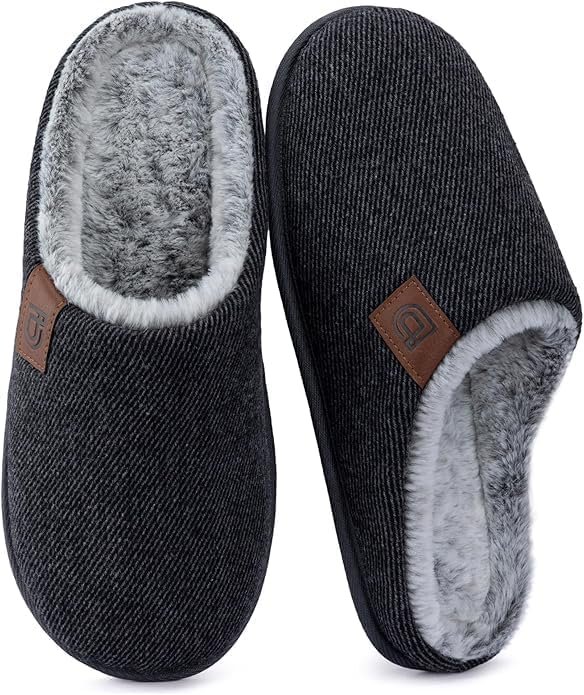 ULTRAIDEAS Men’s Memory Foam Scuff Slippers