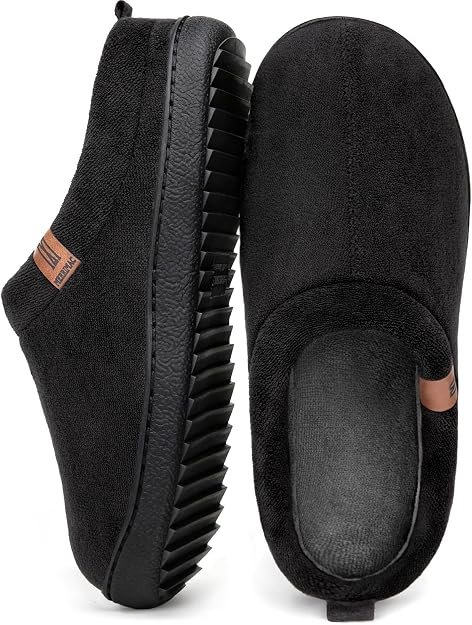 MERRIMAC Men’s Memory Foam Slip-On Slippers