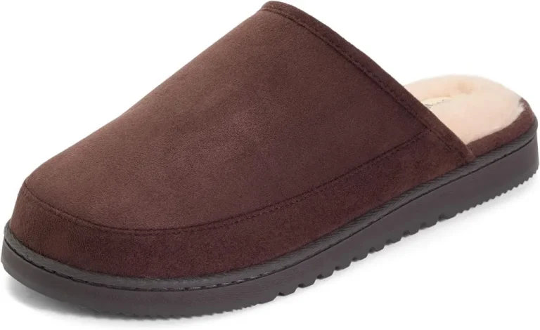 Dearfoams Men’s Memory Foam Clog Slippers