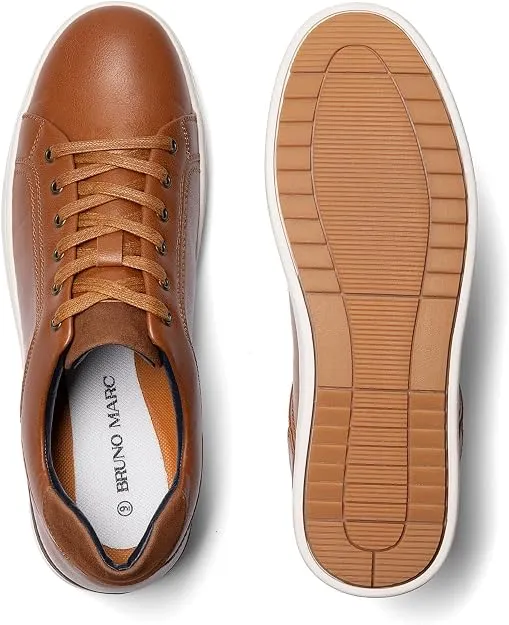 BRUNO MARC Men’s Casual Dress Sneakers – Lace-Up Fashion Shoes - Alternate