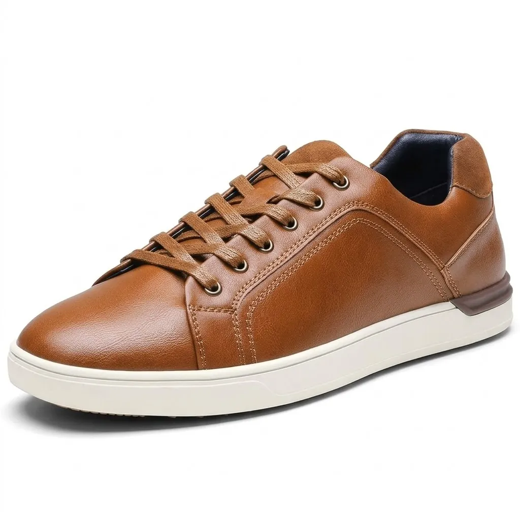 BRUNO MARC Men’s Casual Dress Sneakers – Lace-Up Fashion Shoes
