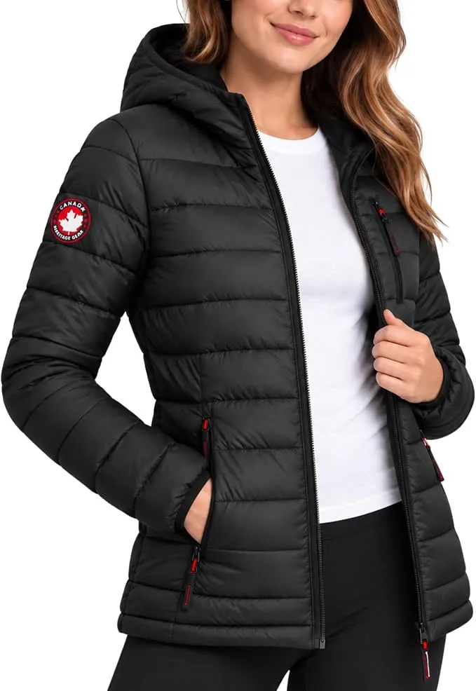 Canada Weather Gear Women’s Packable Lightweight Puffer Jacket - Alternate