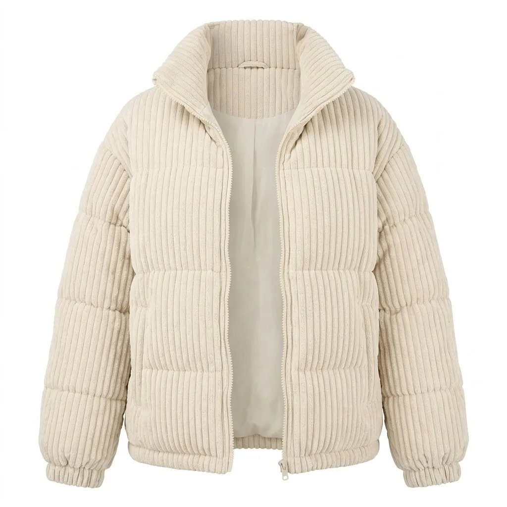 Dokotoo Women’s 2026 Winter Cropped Jacket Zip Up Quilted Coat