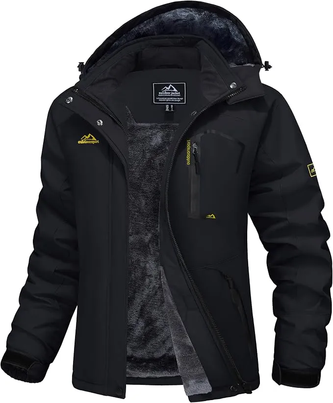 MAGCOMSEN Women’s Waterproof Fleece-Lined Ski Jacket