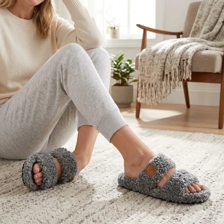 EverFoams Fuzzy Slippers – Plush & Cozy Memory Foam Comfort - Alternate