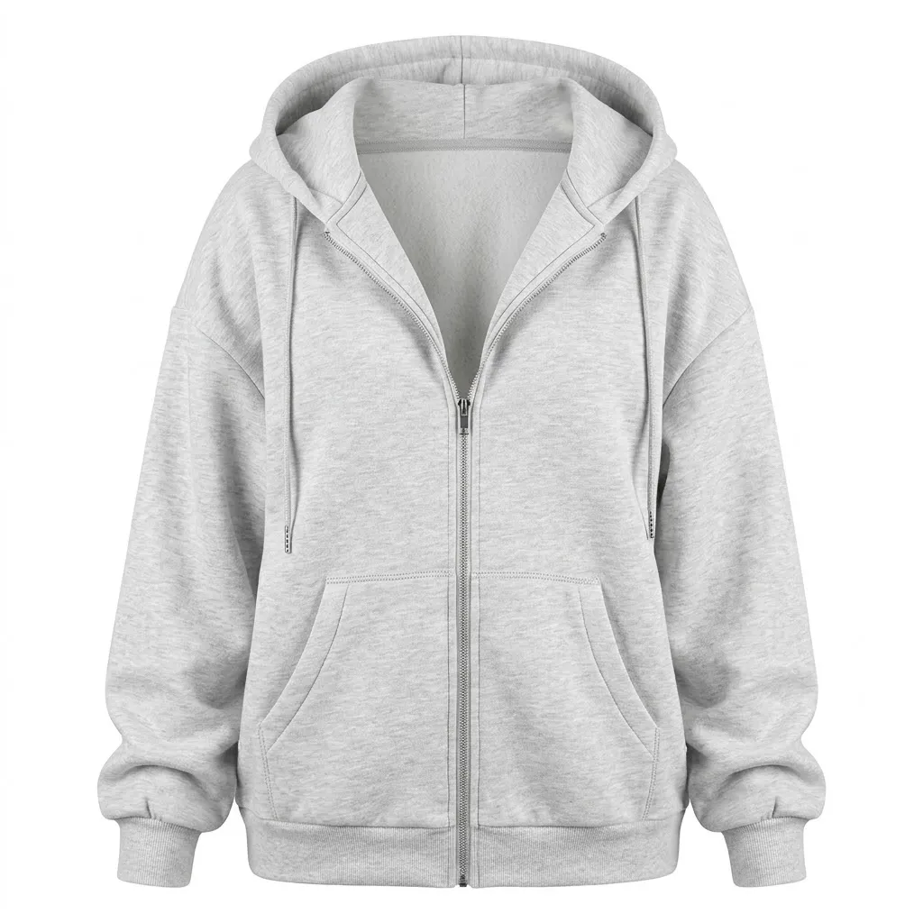 EFAN Women’s Oversized Zip-Up Fleece Hoodie