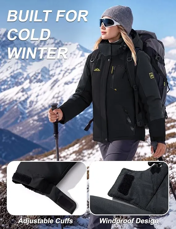 MAGCOMSEN Women’s Waterproof Fleece-Lined Ski Jacket - Alternate