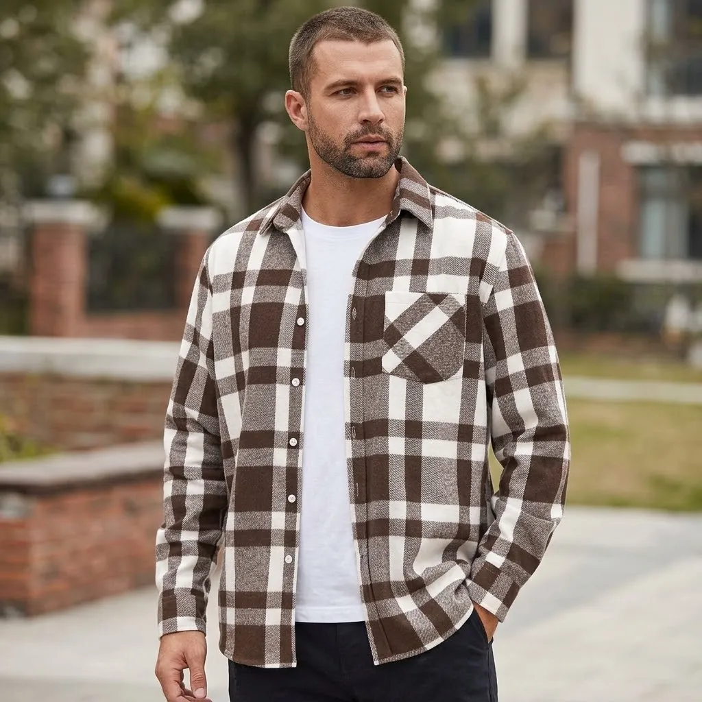 COOFANDY Men’s Casual Untucked Textured Button-Down Shirt - Alternate View