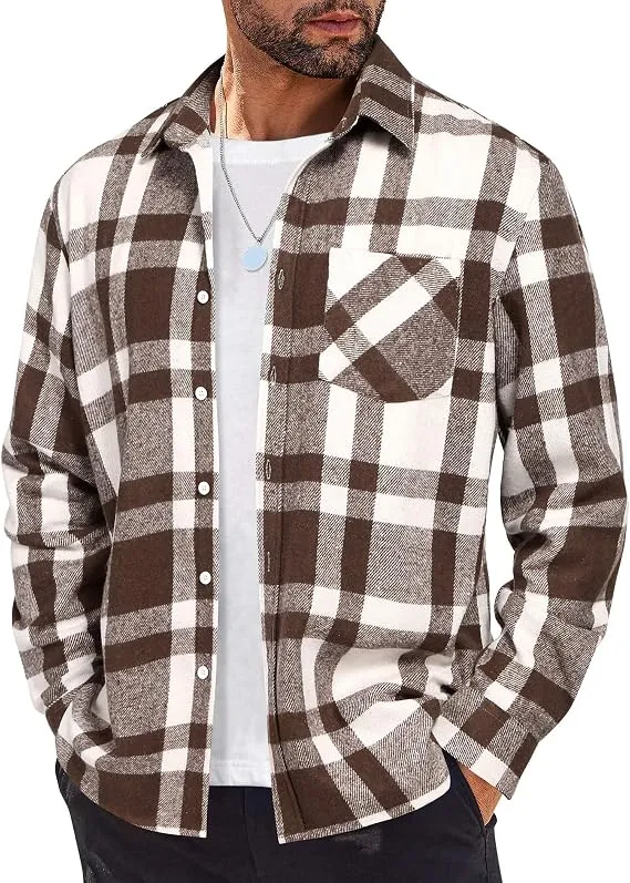 COOFANDY Men’s Casual Untucked Textured Button-Down Shirt