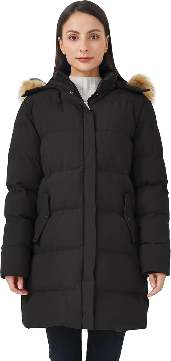WenVen Women’s Long Winter Puffer Coat - Alternate